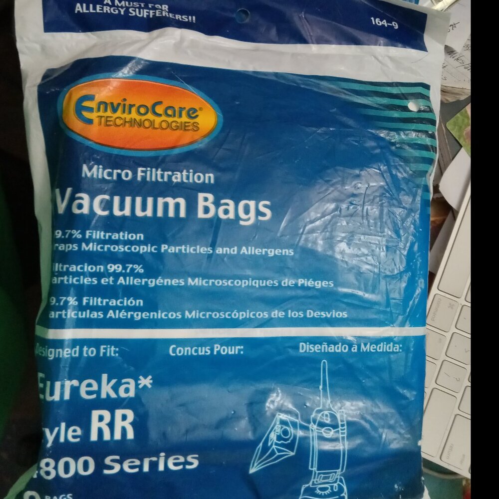 Vacuum Bags For Eureka style RR 4800 series By EnviroCare, 1-9 count + 3 more